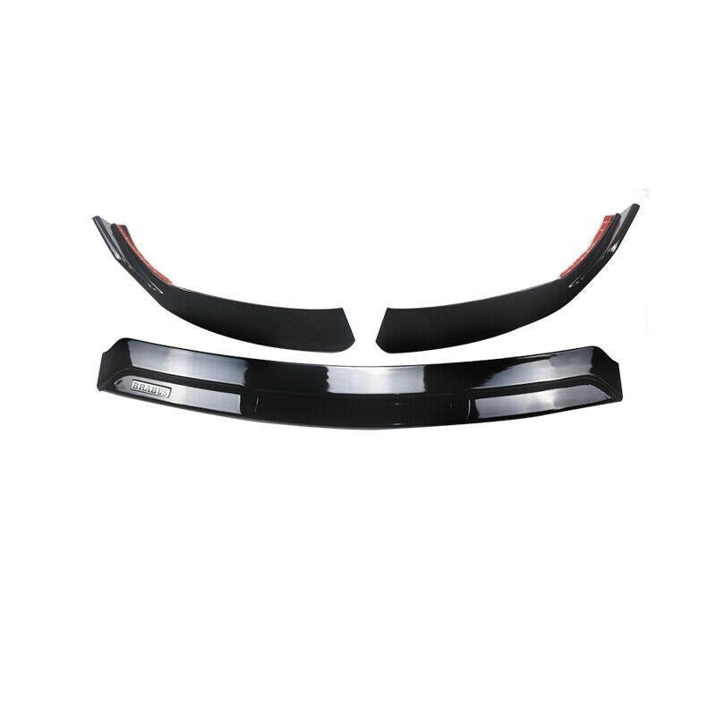 MMOMOTORSPORT Front Lip for 2019-2021 Benz W205 2019-2023 C205 A205 C-Class Sport C300 ABS 3PCs Front Bumper Splitters