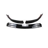 MMOMOTORSPORT Front Lip for 2019-2021 Benz W205 2019-2023 C205 A205 C-Class Sport C300 ABS 3PCs Front Bumper Splitters