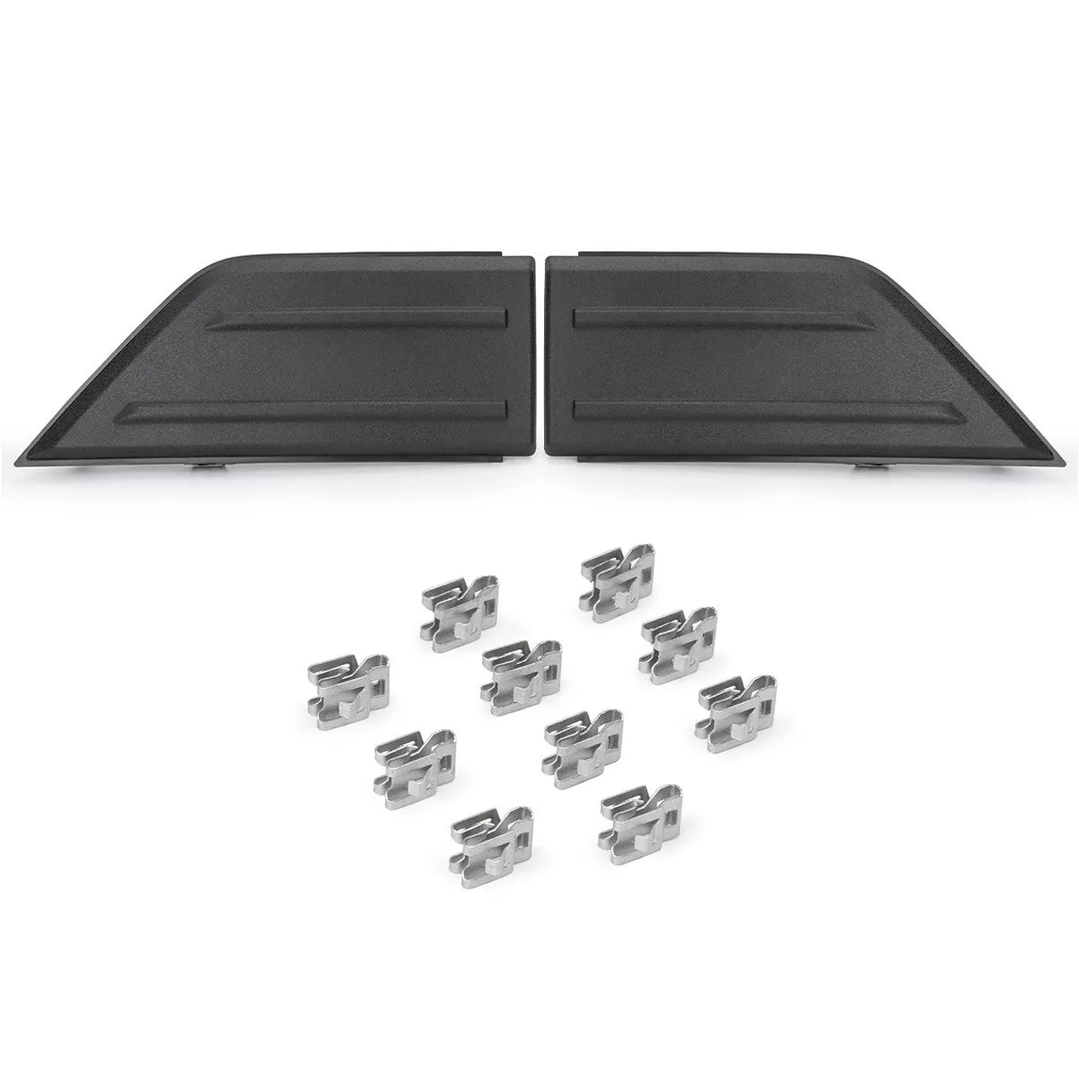 Front Bumper Guard Inserts & End Caps Cover Trim for Ford F150 2021-2023
