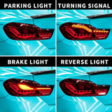 MMO Rear Lamps For BMW 4 Series F32 F36 F82 F83 Red OLED GTC CS Style Tail Lights