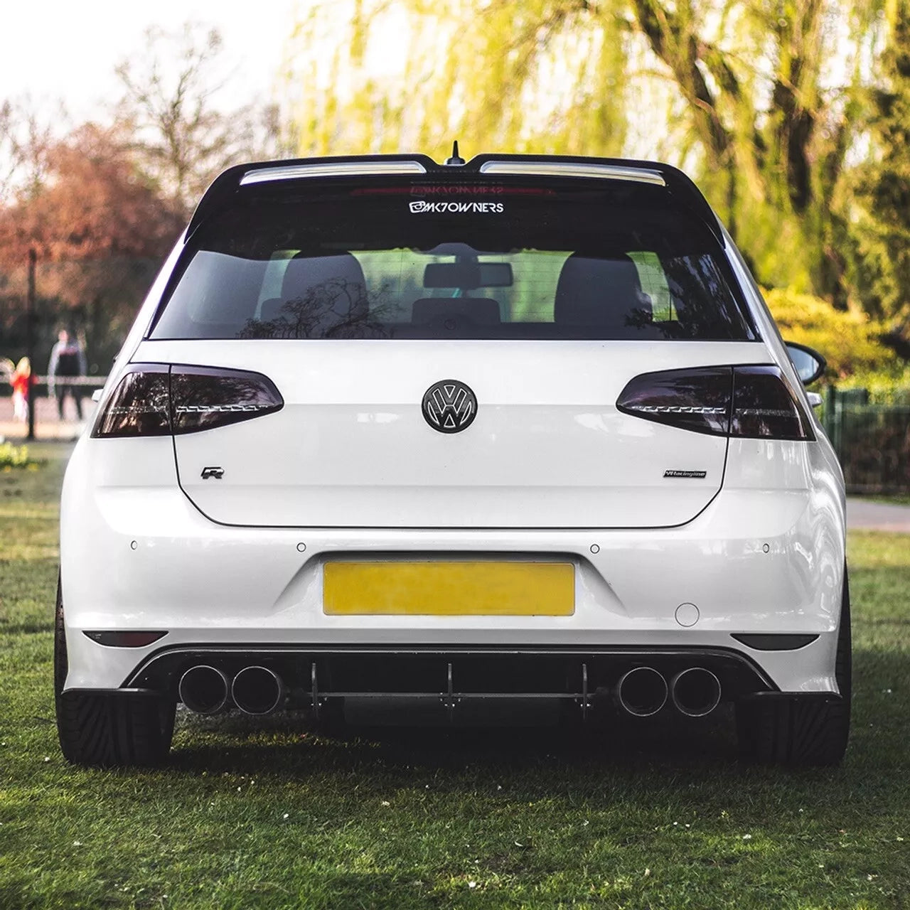 For VW Golf R MK7 Boot Spoiler Diffuser Front lip Body Kits 2013 2014 2015 2016