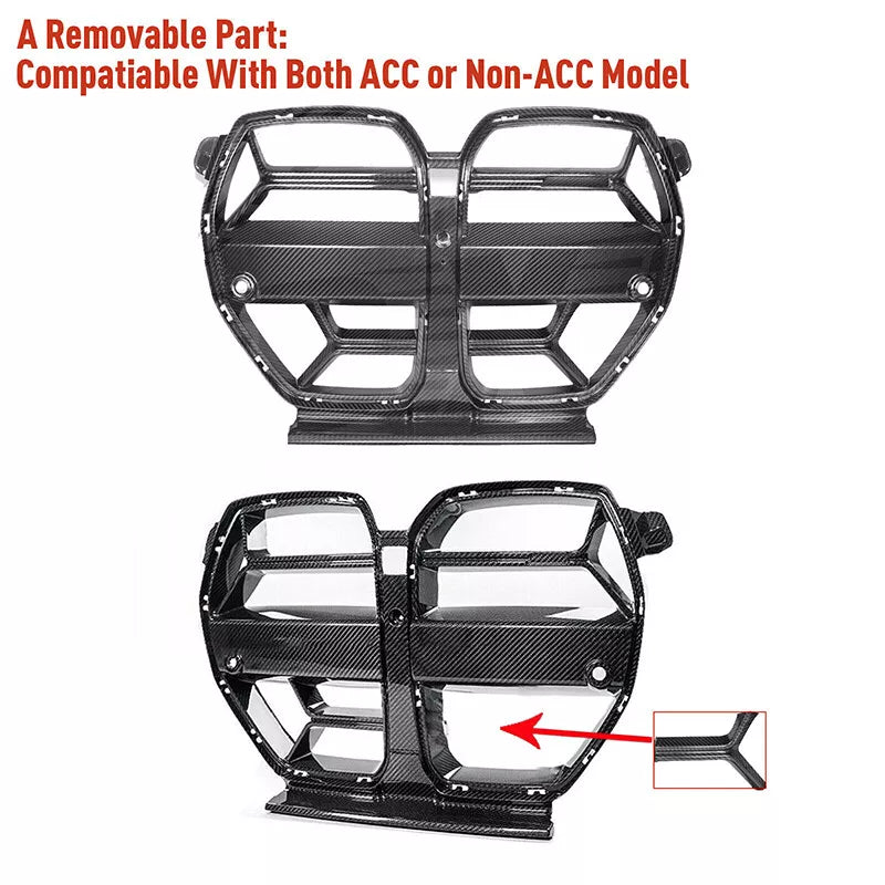 FOR BMW M3 G80 M4 G82 G83 2021 2022 2023 2024 2025 FRONT BUMPER GRILL GRILLE CSL STYLE CARBON FIBRE LOOK