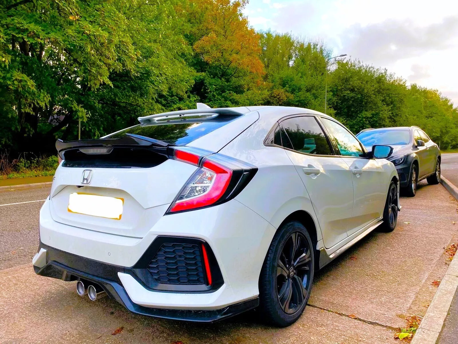 Honda Civic 10th Gen Rear Gloss Black Boot Spoiler | Type R Style