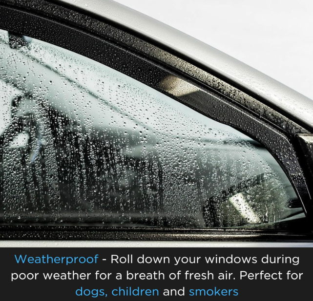Audi A3 / S3 / RS3 Mk3 2013-2020 5 Door Hatchback Wind Deflectors – 4pc Set, Tinted In-Channel, Reduce Wind Noise and Enhance Ventilation in All Weather