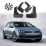 MMO For 2013-2019 VW Golf MK7 MK7.5 Mud Flaps – No Drill Splash Guards Set of 4, Flexible PP Fender Protectors