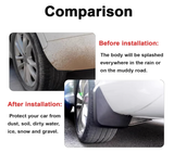 MMO For 2013-2019 VW Golf MK7 MK7.5 Mud Flaps – No Drill Splash Guards Set of 4, Flexible PP Fender Protectors