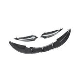 Front Lip For 2007-2013 BMW E82 128i 135i M Sport Front Bumper Lip Splitter Caron Fibre Look