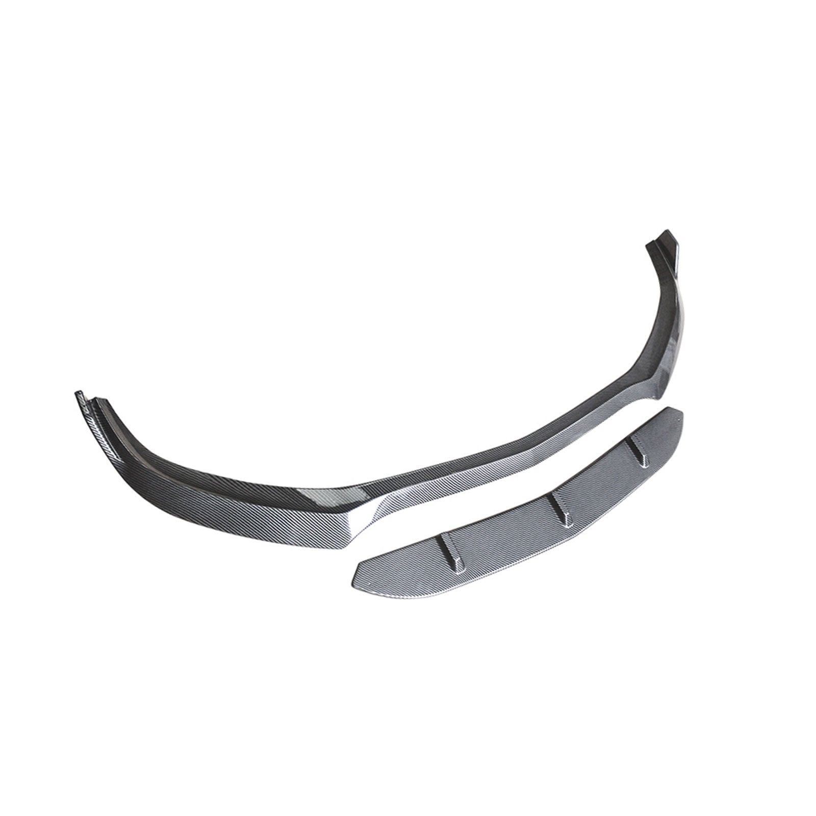 For 2015-2021 Mercedes-AMG C63 C63S B Style Front Bumper Lip Splitter Carbon Fibre Look