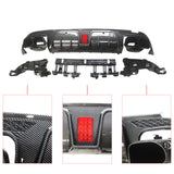 Rear Diffuser for 2015 2016 2017 2018 2019 2020 2021 Mercedes Benz W205 C-Class AMG C63 C63S C43 C43S Rear Bumper Lip Carbon Fibre Look