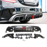 Rear Diffuser for 2015 2016 2017 2018 2019 2020 2021 Mercedes Benz W205 C-Class AMG C63 C63S C43 C43S Rear Bumper Lip Carbon Fibre Look