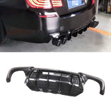 Rear Diffuser For BMW F10 M Sport 2011-2016 F90 M5 Style Rear Bumper Lip Carbon Fibre Look