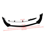 For Mercedes-Benz CLA-Class C118 CLA 250 CLA35 CLA45 2020-2023 Front Bumper Lip Splitter Gloss Black