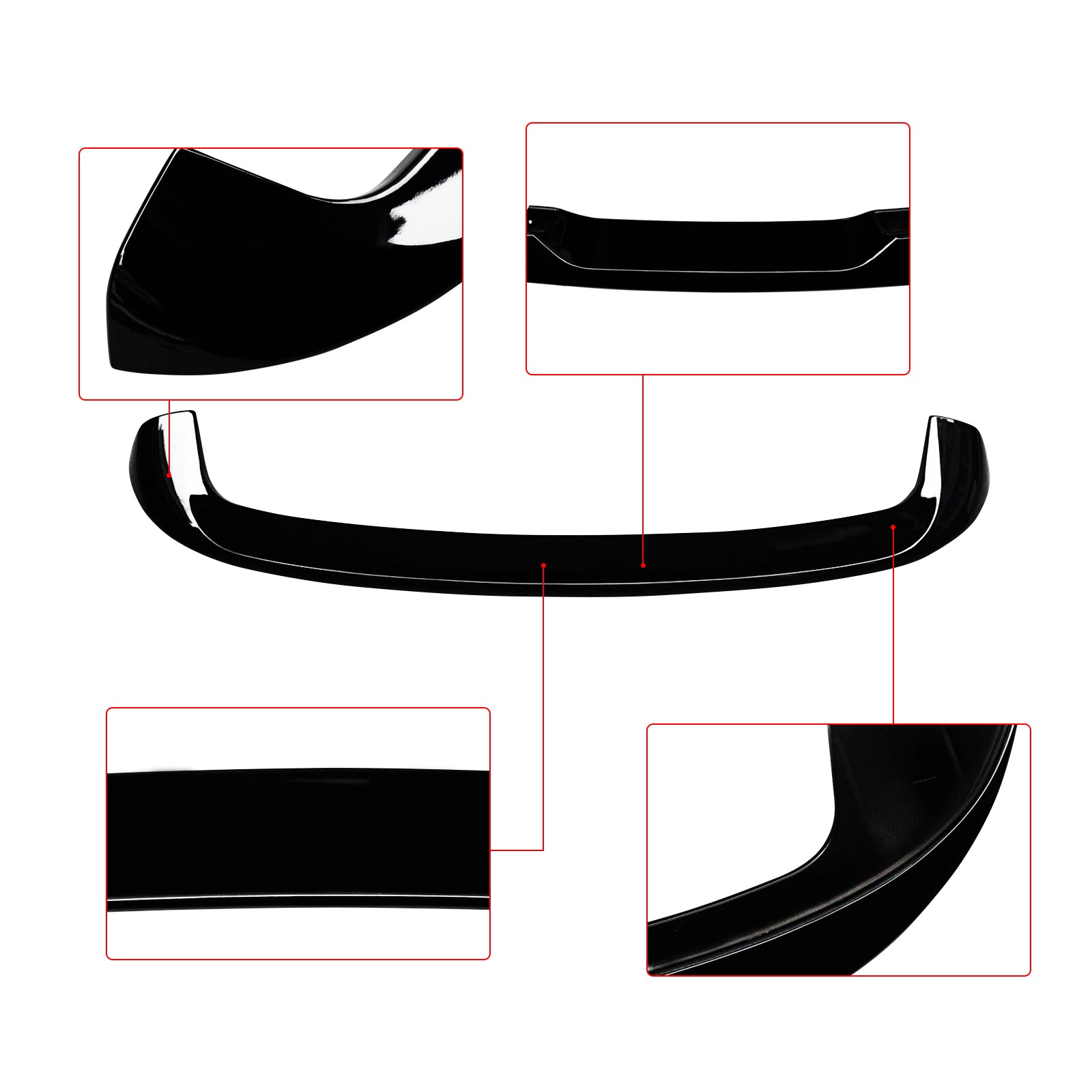 For BMW 1 Series F20 F21 M Performance Rear Roof Spoiler 2011-2019