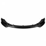 MMO Front Bumper Lip Splitter Fit for Tesla Model 3 2017-2024 Matte Carbon Fiber Look One Piece V1 Style Sport Without Logo