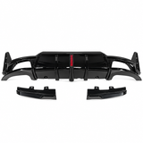 MMO For 2023-2025 BMW 3 Series G20 LCI  Rear Bumper Lip with LED Light Rear Diffuser