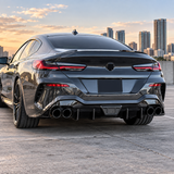 Für 2018–2024 BMW 8er G16 Gran Coupé 4 Türen M Sport Heckdiffusor mit Bremslicht 
