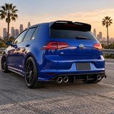 MMO For VW Golf R MK7 2013-2016 Rear Performance Diffuser Upgrade Rear Bumper Lip