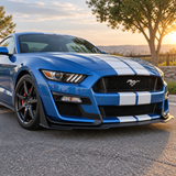 MMO For 2015-2021 Ford Mustang GT500 Style Front Bumper Corner Spoiler Winglet Splitters