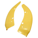 MMO 2X Yellow Bumper Lip Corner Protector Trim For 2015-2024 Dodge Charger SRT Scat Pack