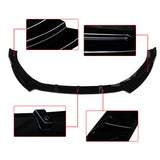 MMO Front Lip For 2020-2022 Audi A4 S4 Front Splitter Lip Lower Bumper 3 Pieces