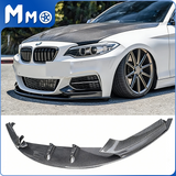 MMO Front Lip For 14-21 BMW 2 Series F22 F23 M Sport One Piece Performance Style Splitters
