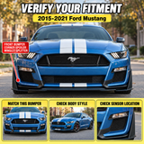 MMO For 2015-2021 Ford Mustang GT500 Style Front Bumper Corner Spoiler Winglet Splitters