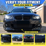 Für BMW 5er E60 E61 M5 Frontspoilerlippe Splitter 2003 - 2010 