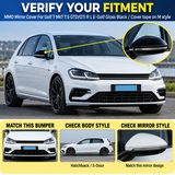 MMO Mirror Cover For Golf 7 Mk7 7.5 GTD/GTI R L E-Golf