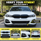 Für 2019-2023 BMW 3er G20 G28 M Sport Frontspoilerlippe Splitter
