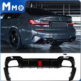 MMO Rear Diffuser For 2019-2022 BMW 3 Series G20 M Sport 330i M340i Rear Bumper Lip