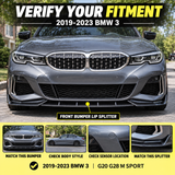 Für 2019-2023 BMW 3er G20 G28 M Sport Frontspoilerlippe Splitter