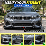 Für 2019-2023 BMW 3er G20 G28 M Sport Frontspoilerlippe Splitter