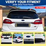 MMO For 2018-2022 Ford Fiesta MK8 8.5 ST Rear Extension Lip Small Wing Tail Rear Spoiler