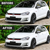 MMO For 2015-2020 VW Golf MK7.5 R GTD GTI TSI TDI Front Bumper Splitter Spoiler Lip Front Lip