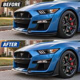 MMO For 2015-2021 Ford Mustang GT500 Style Front Bumper Corner Spoiler Winglet Splitters