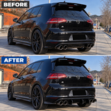 MMO For VW Golf R MK7 2013-2016 Rear Performance Diffuser Upgrade Rear Bumper Lip