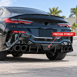 Für 2018–2024 BMW 8er G16 Gran Coupé 4 Türen M Sport Heckdiffusor mit Bremslicht 