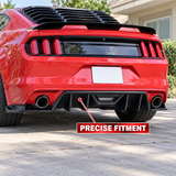 MMO For 2015-2017 Ford Mustang HN Style Rear Bumper Lip Rear Diffuser