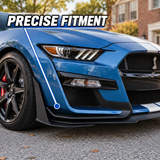 MMO For 2015-2021 Ford Mustang GT500 Style Front Bumper Corner Spoiler Winglet Splitters