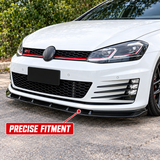 MMO For 2015-2020 VW Golf MK7.5 R GTD GTI TSI TDI Front Bumper Splitter Spoiler Lip Front Lip