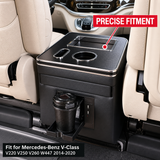 MMO Front Center Console Armrest Storage Box Fit for Mercedes-Benz V-Class V220 V250 V260 W447 2014-2020 Beige Interior Organizer Replacement Without Logo