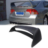 MMO Roof Spoiler For 2006-2011 Honda Civic 8th Gen Matte Black