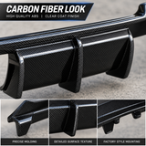 MMO Rear Bumper Diffuser with Corner Aprons Fit for 2015-2020 BMW F80 M3 F82 M4 F83 Matte Black MMO V Style Without Logo