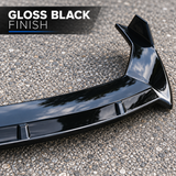 MMO Front Bumper Lip Splitter Fit for 2013-2020 VW Golf MK7 MK7.5 R GTD GTI TDI Painted Gloss Black One Piece Style Without Logo