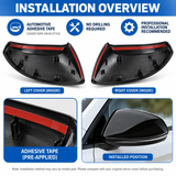 MMO Mirror Cover For Golf 7 Mk7 7.5 GTD/GTI R L E-Golf