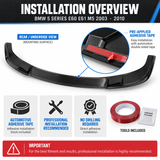 Für BMW 5er E60 E61 M5 Frontspoilerlippe Splitter 2003 - 2010 