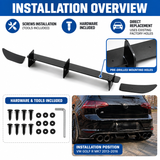 MMO For VW Golf R MK7 2013-2016 Rear Performance Diffuser Upgrade Rear Bumper Lip