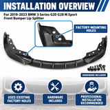 Für 2019-2023 BMW 3er G20 G28 M Sport Frontspoilerlippe Splitter