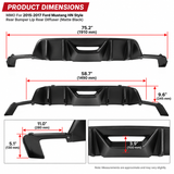 MMO For 2015-2017 Ford Mustang HN Style Rear Bumper Lip Rear Diffuser