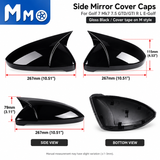 MMO Mirror Cover For Golf 7 Mk7 7.5 GTD/GTI R L E-Golf
